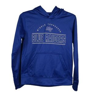 Gen 2 YOUTH Middle Middle Tennessee Blue Raiders footbal Hoodie Size M 10/12